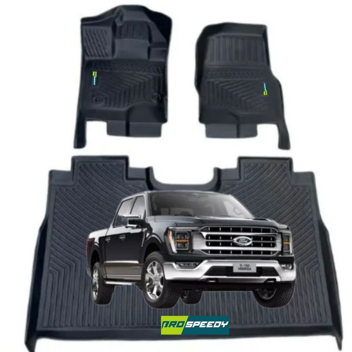 GENERICO - PISOS CALCE PERFECTO PROSPEEDY FORD F150 2015-2023 3PIEZAS