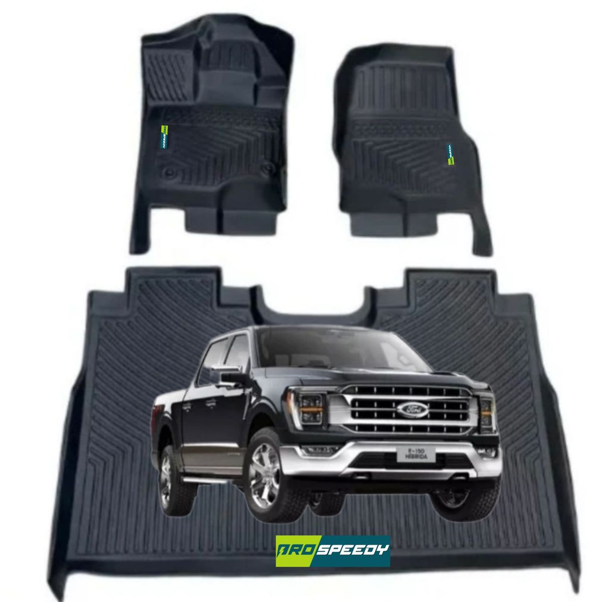 GENERICO - PISOS CALCE PERFECTO PROSPEEDY FORD F150 2015-2023 3PIEZAS