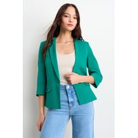Blazer Liso Mujer Verde Oliva