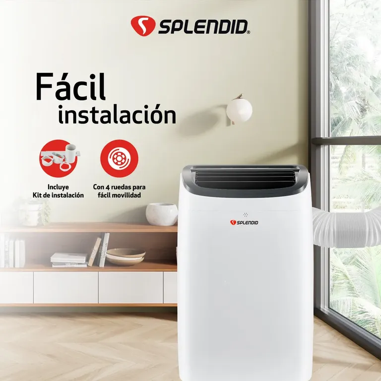 SPLENDID Aire acondicionado portátil 9000 BTU Wi Fi