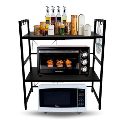 Imagen 2 del producto Estante Microondas Extensible 2 Niveles Metalico Cocina Organizador
