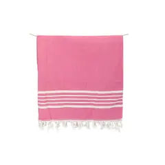 TURKUAZ - Toalla Turca de Algodón Karadeniz Fucsia 0,96 x 1,80 m