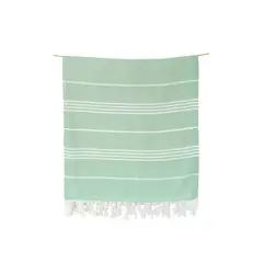 TURKUAZ - Toalla Turca de Algodón Antalya Verde 90 x 180 cms