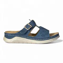 CARBIN - Sandalias Mujer Confort con Hebilla y Planta PU Antideslizante