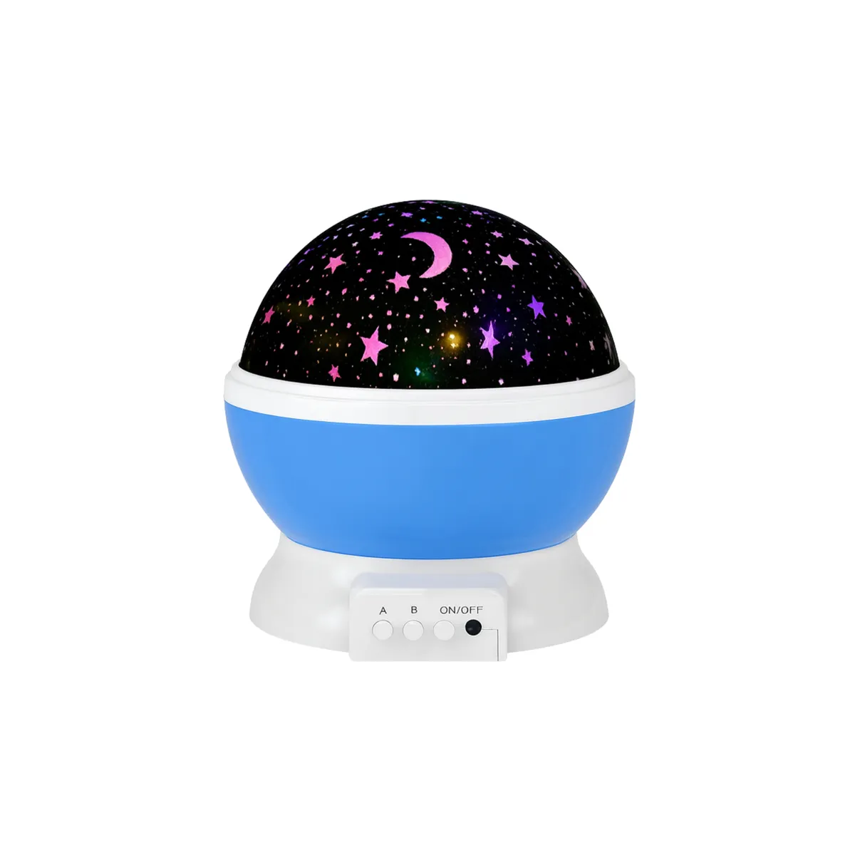 GENERICO - Lampara Infantil Proyector Giratorio De Estrellas Y Luna