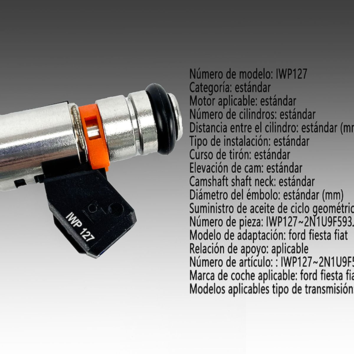 GENERAL - Para Ford Fiesta Fiat Injector Inyector De Combustible