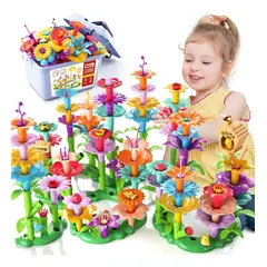 GENERICO - Kit 138 Juguetes Educativos De Construcción Para Jardín De Flores