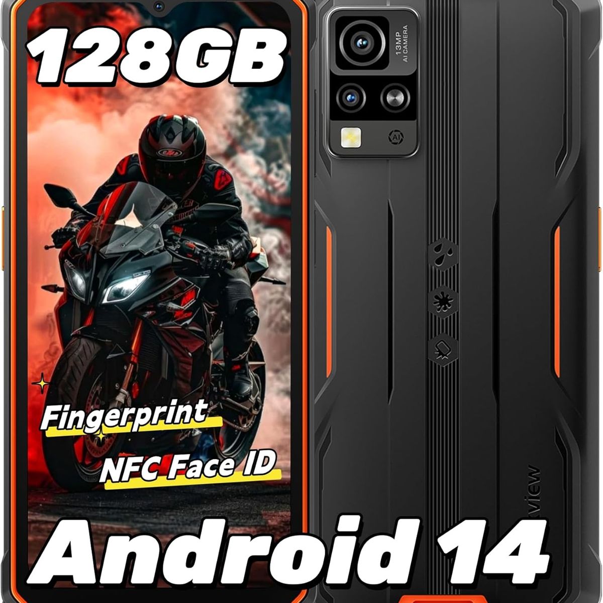 BLACKVIEW - Blackview BV4800 PRO Celular 12GB+128GB-orange