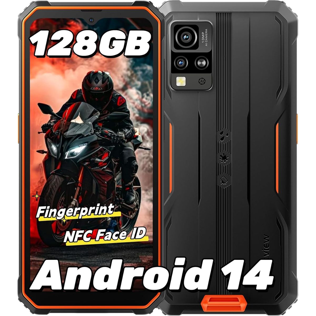 BLACKVIEW - Blackview BV4800 PRO Celular 12GB+128GB-orange
