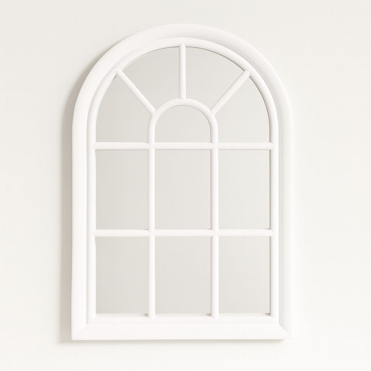 COLETTE - Espejo Tipo Ventana Estilo Farmhouse Blanco