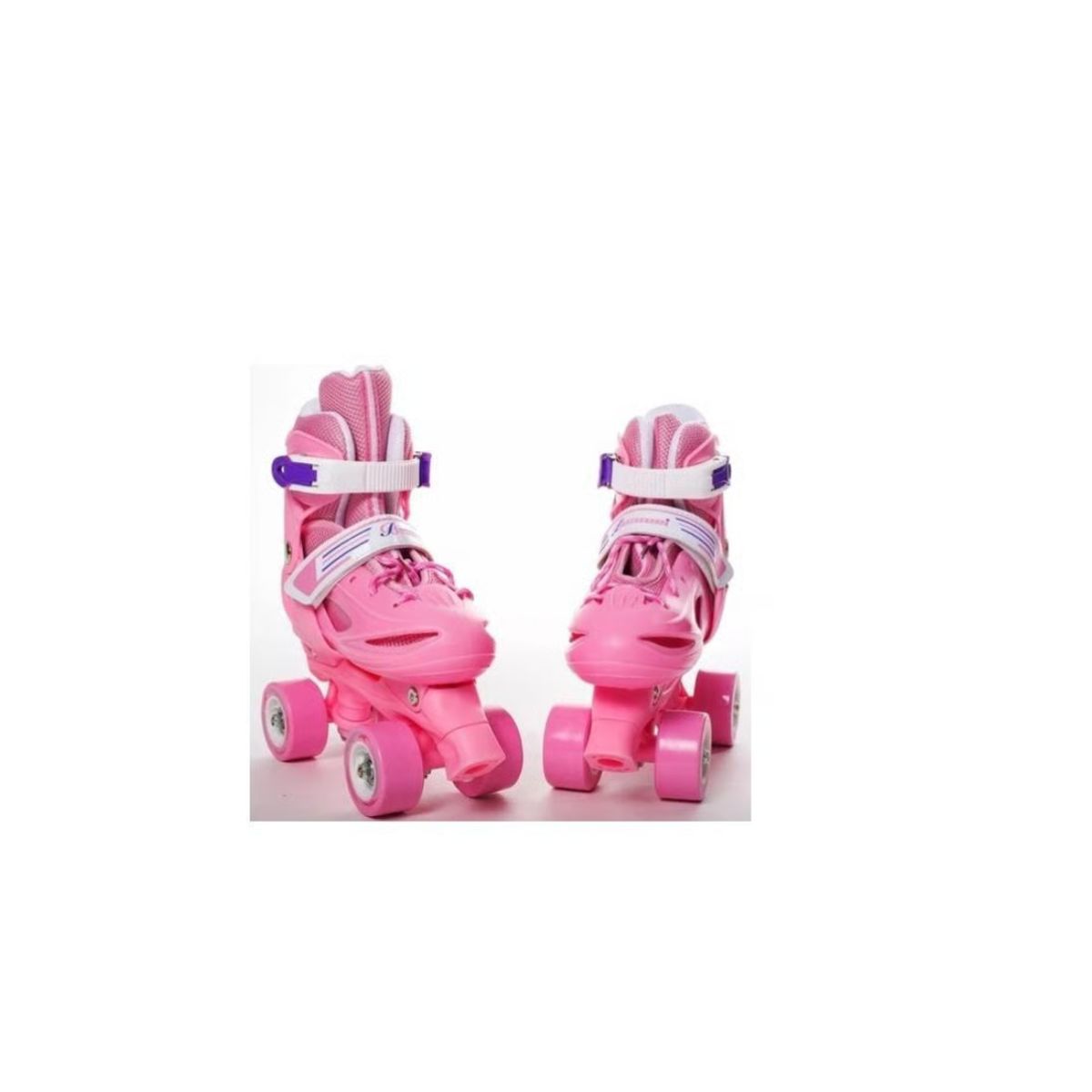 GENERICO - Patines 4 Ruedas Roller Rosado De Niña S 31 AL 34