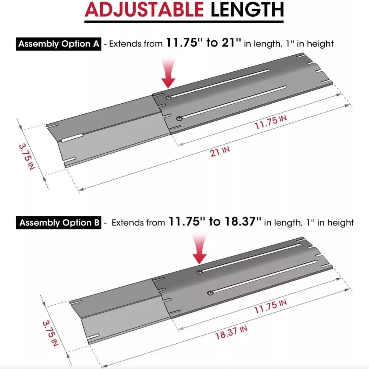 ATURE - Difusor De Fuego Ajustable De Calor Llama Parrilla A Gas