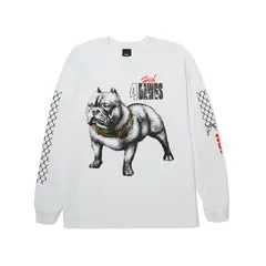 HUF - Polera 4 The Dawgs L/S tee White