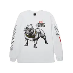 HUF - Polera 4 The Dawgs L/S tee White