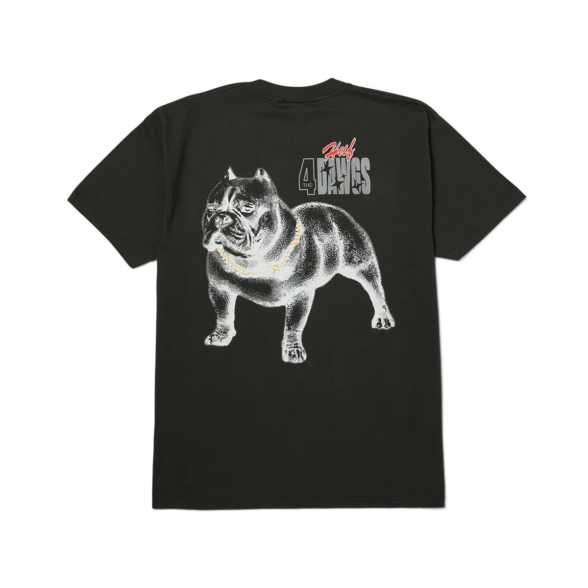 HUF - Polera HUF 4 The Dawgs S/S Tee Vintage Black