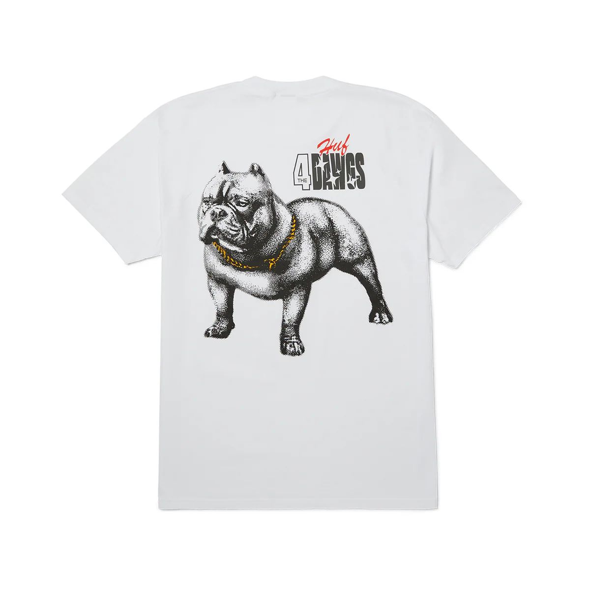HUF - Polera HUF 4 The Dawgs S/S White