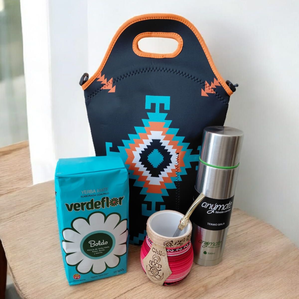 GENERICO - Set Mate + Yerba + Bombilla + Termo  Y Bolso Matero