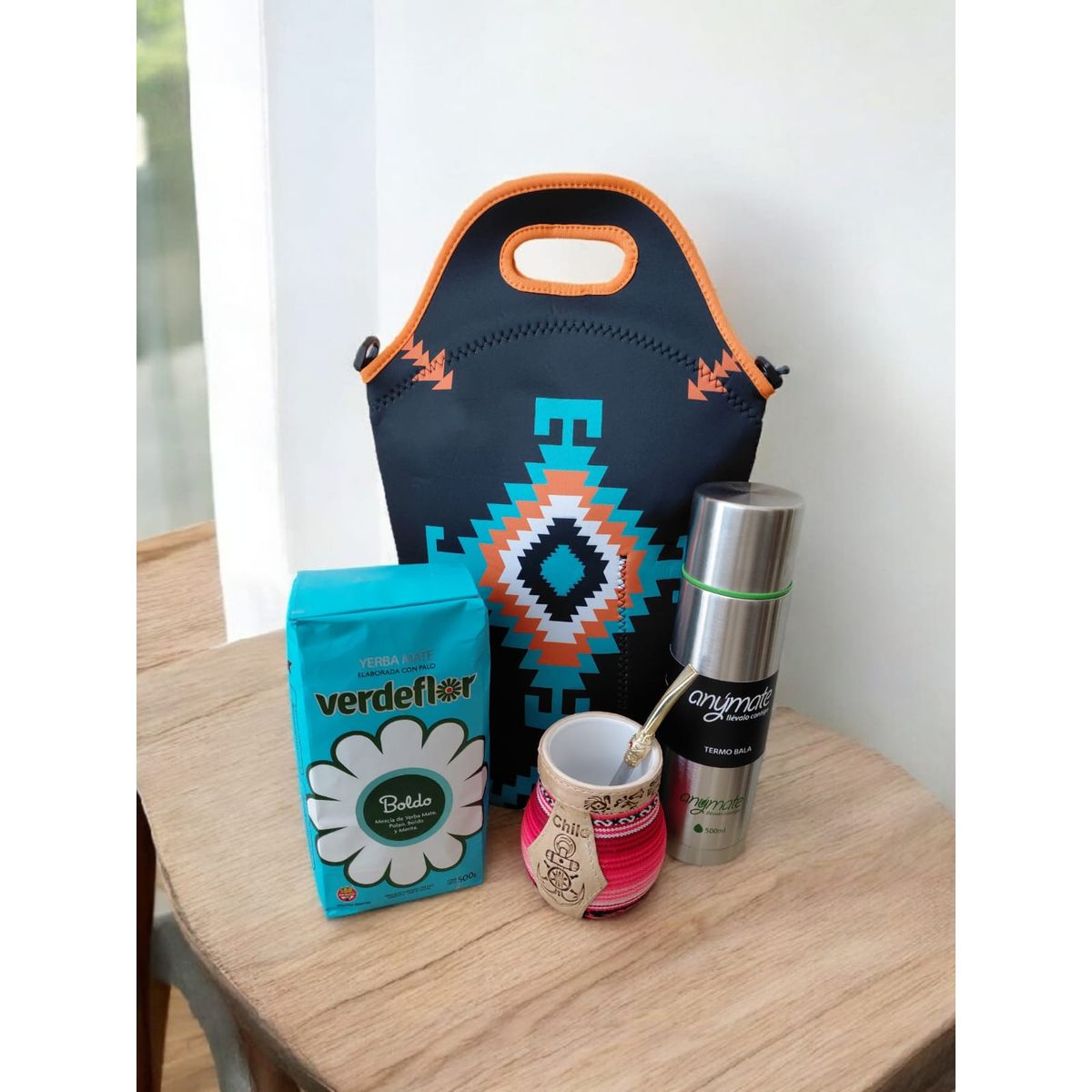 GENERICO - Set Mate + Yerba + Bombilla + Termo  Y Bolso Matero