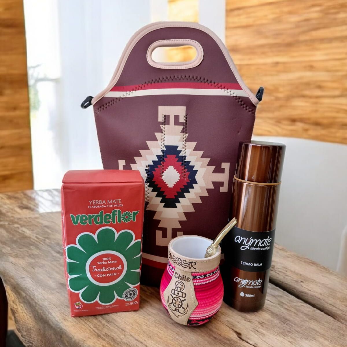GENERICO - Set Mate + Yerba + Bombilla + Termo  Y Bolso Matero