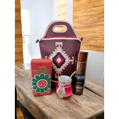 GENERICO - Set Mate + Yerba + Bombilla + Termo Y Bolso Matero