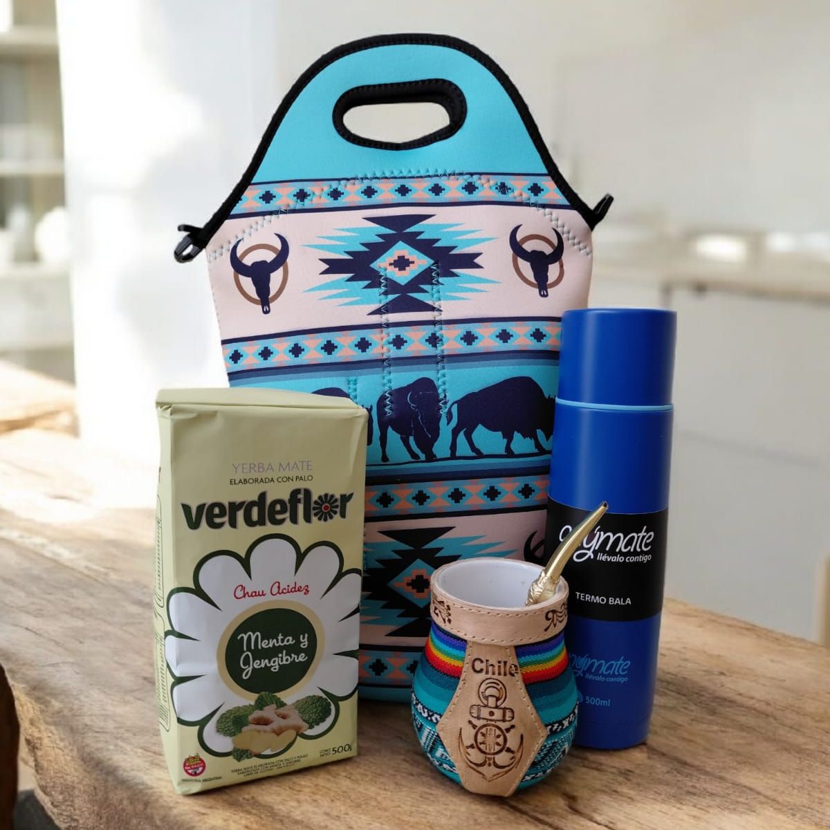 GENERICO - Set Mate + Yerba + Bombilla + Termo  Y Bolso Matero