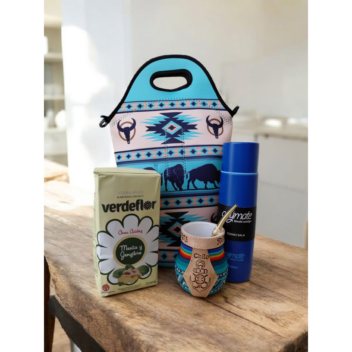 GENERICO - Set Mate + Yerba + Bombilla + Termo  Y Bolso Matero