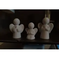 GENERICO - Adorno navidad - Ángeles navideños (pack 3 un)