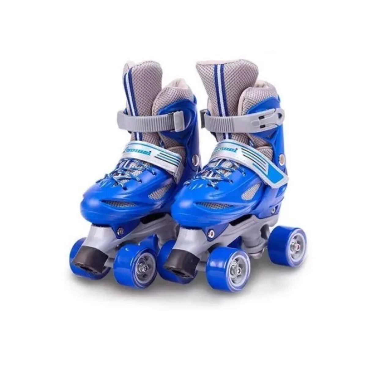 GENERICO - Patines 4 Ruedas Roller Azul de Niños S 31 AL 34
