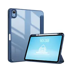 TECNOPALACE - Funda Smart Cover Clear Para iPad Air 13 M2 / M3 - Pro 12.9 - Azul Oscuro