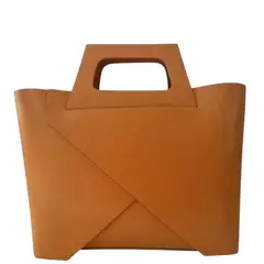 PIERA MARASSI - Cartera de cuero natural Modelo Rufina