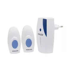 PHILCO - Timbre Inalambrico Doble A Pilas Blanco
