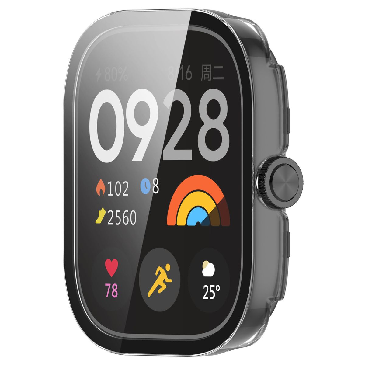GENERICO - Protector 360° Con Vidrio Templado Para Redmi Watch 4