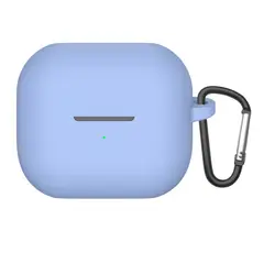 TECNOPALACE - Funda De Silicona Con Gancho Para Buds 3 / 3 Pro / 3 Fe - Lila