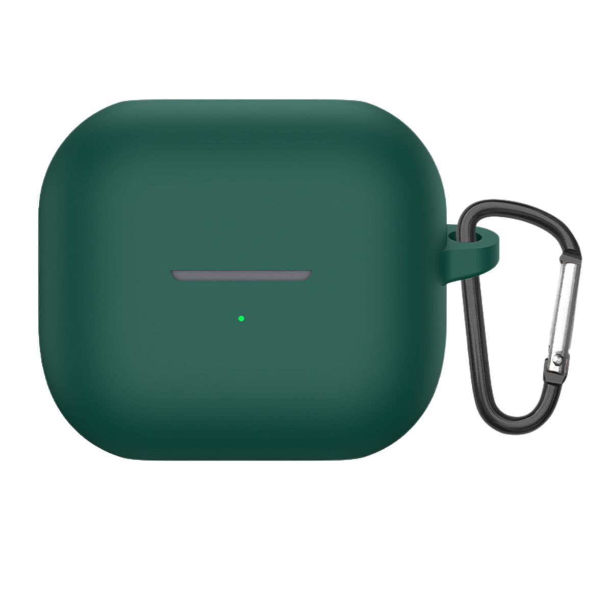 TECNOPALACE - Funda De Silicona Con Gancho Para Buds 3 / 3 Pro / 3 Fe - Verde Oscuro