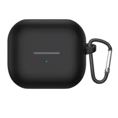 TECNOPALACE - Funda De Silicona Con Gancho Para Buds 3 / 3 Pro / 3 Fe - Negro