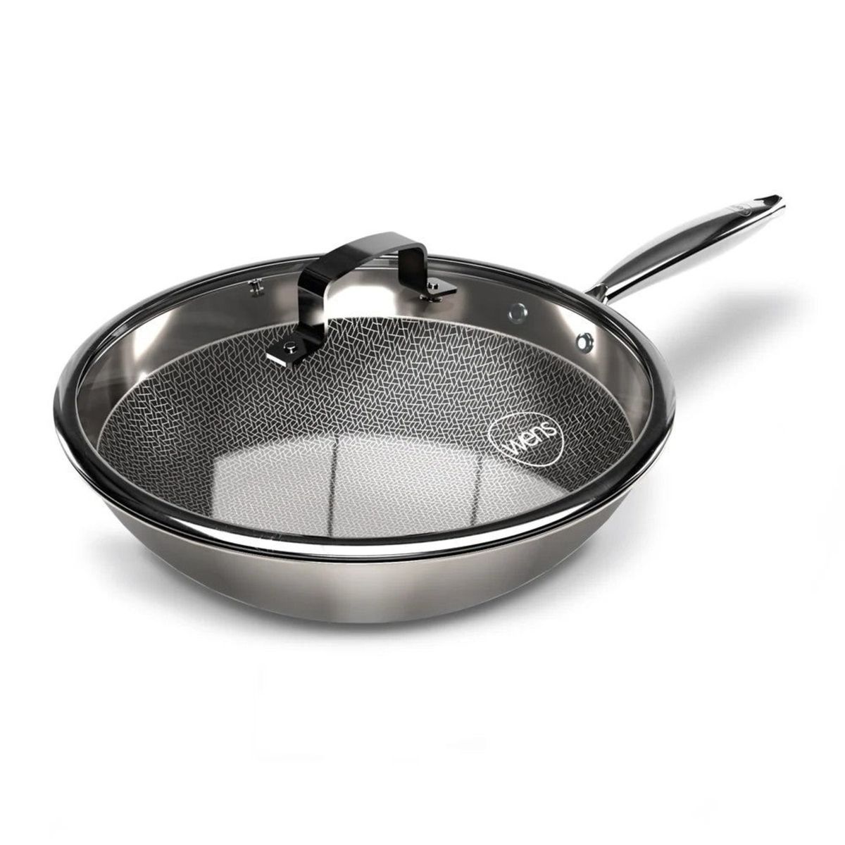 OEM - WOK CON TAPA 30 CM HONEY COMB WENS