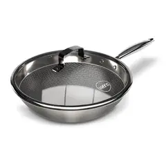 OEM - WOK CON TAPA 30 CM HONEY COMB WENS