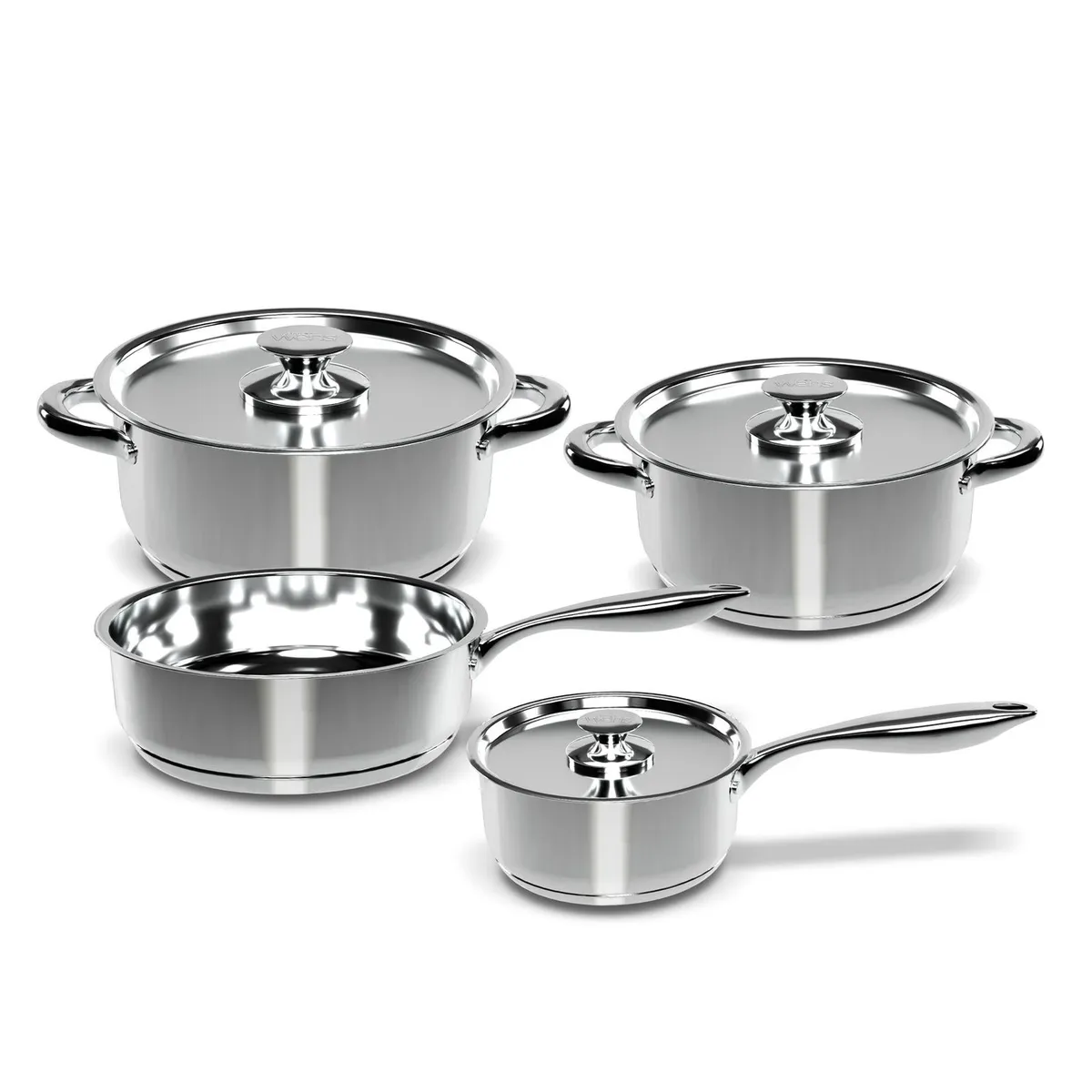 OEM - BATERÍA DE COCINA 7 PIEZAS ACERO INOXIDABLE 450-7SS
