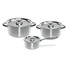 OEM - BATERÍA DE COCINA 6 PIEZAS ACERO INOXIDABLE 410-6SS