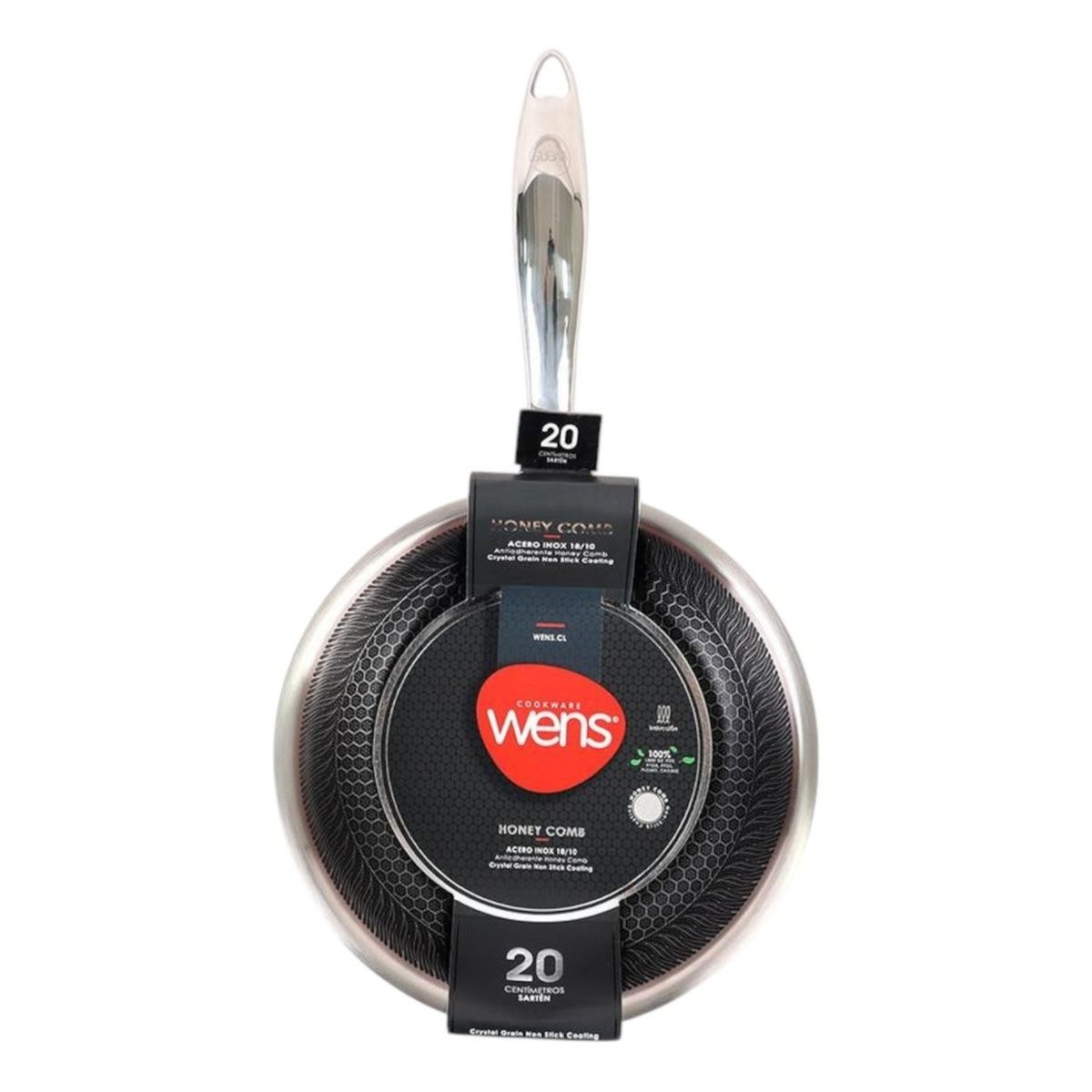 OEM - SARTÉN 28 CM HONEYCOMB ACERO INOXIDABLE