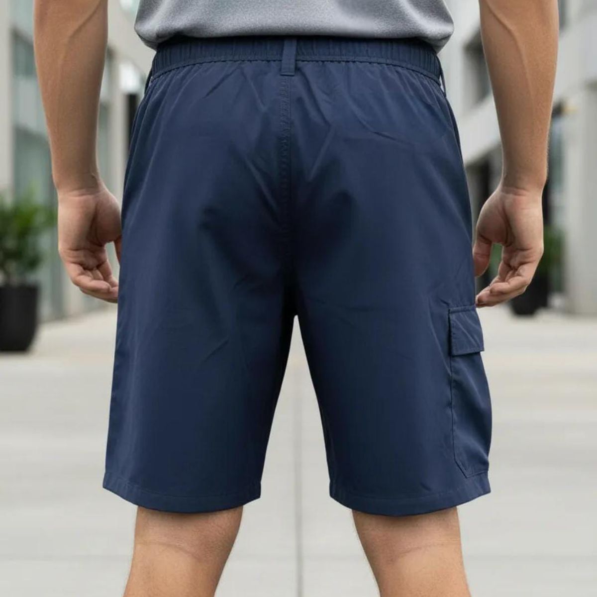 BLUE MOUNTAIN - Short Deportivo De Trekking Outdoor Para Hombre Multiple Bolsillos Secado Rapido