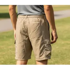 BLUE MOUNTAIN - Short Deportivo De Trekking Outdoor Para Hombre Multiple Bolsillos Secado Rapido