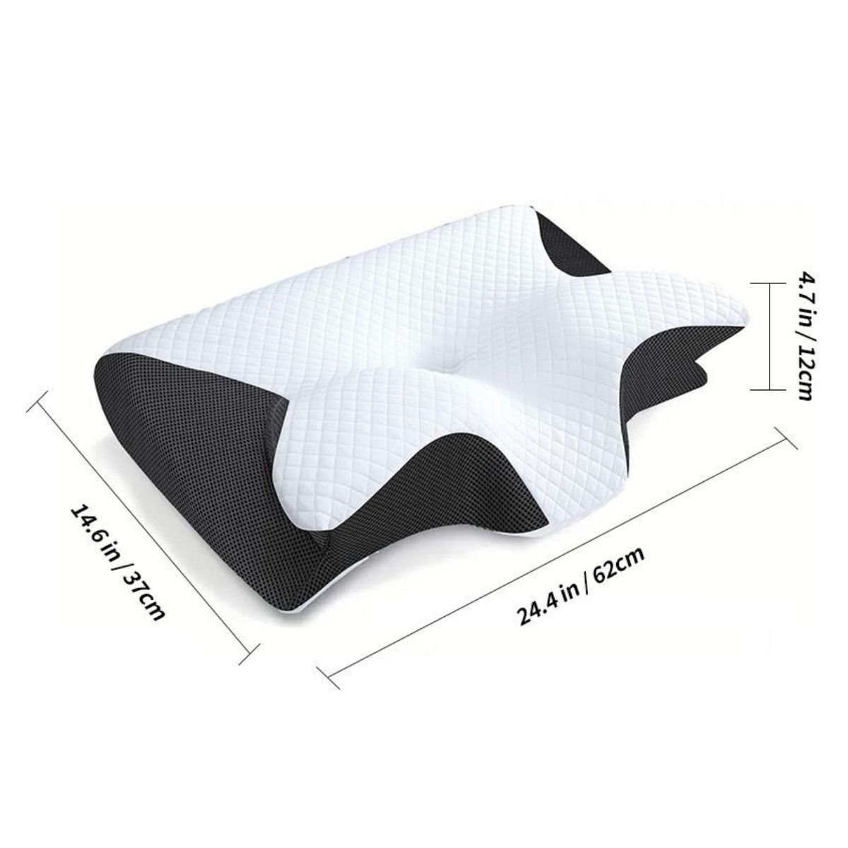 ATURE - Almohada Ortopédica Cojín Cuello Memory Foam Cervical