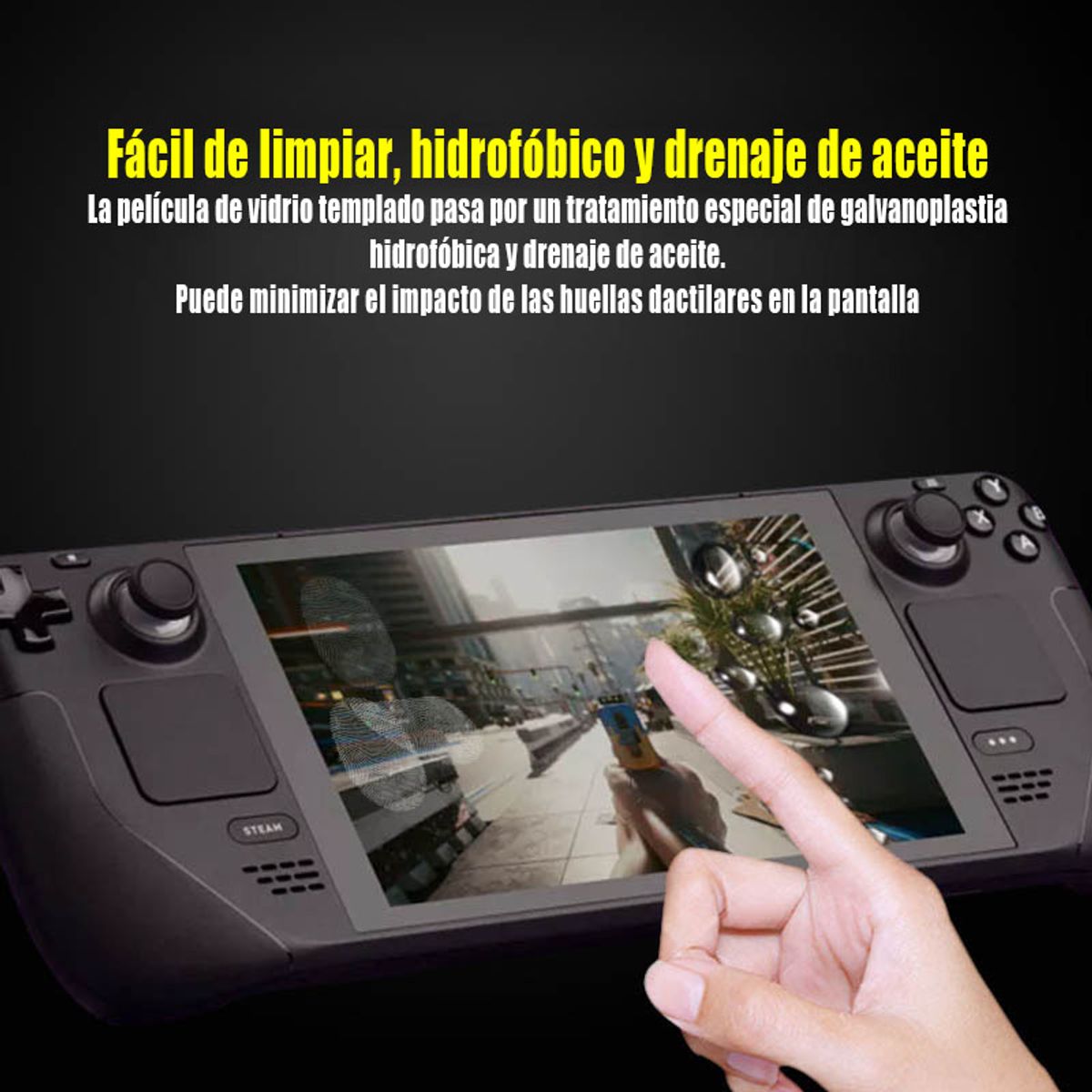 GENERAL - Dos Piezas De Steam Deck Mate Templado Film