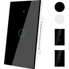 TNAKIEX - Interruptor Luz Pared Inteligente Wifi 1 Vías,color Opcional