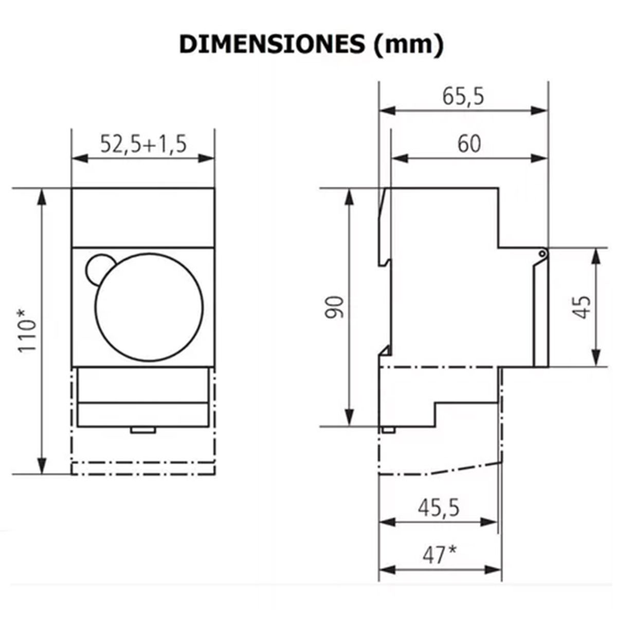 KINDA NICE - Timer Analógico Mecánico Para 24 Horas Con Batería.
