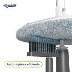 CLYNDER - Set Mopa Cuadrada Giratoria Escurridor Con Repuesto