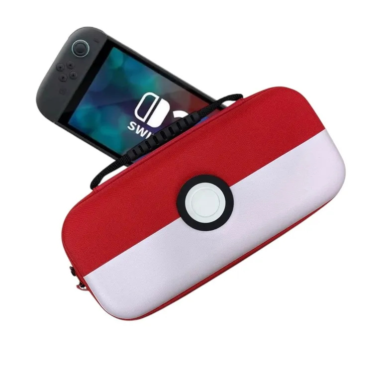 GENERICO Estuche Bolso Funda Compatible con Nueva Nintendo Switch 2 Blanco y Rojo