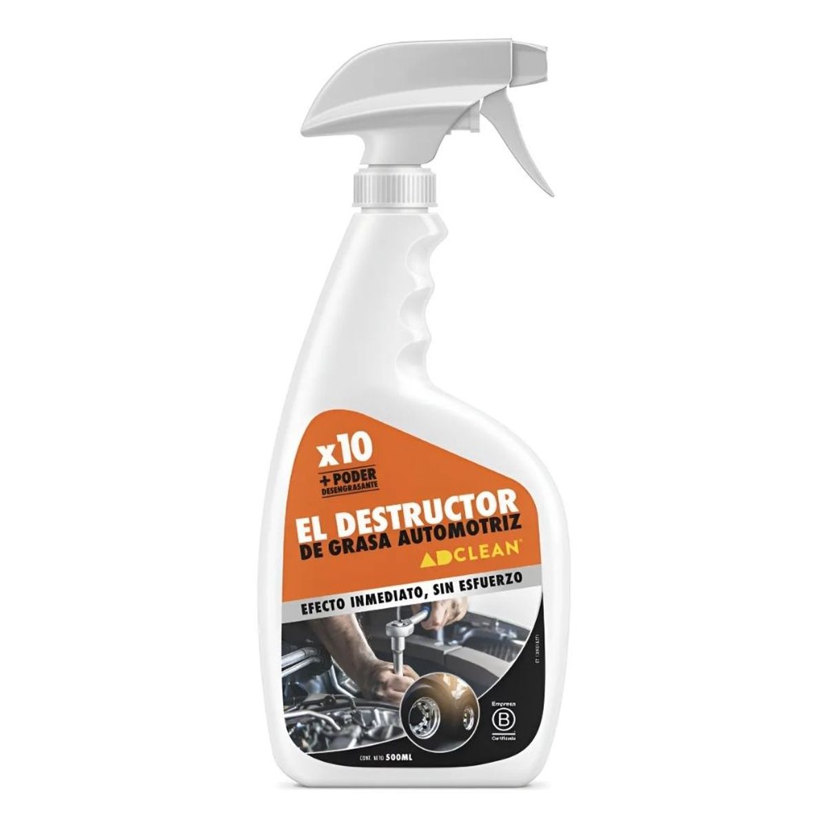 ADCLEAN - EL DESTRUCTOR DE GRASA AUTOMOTRIZ 500 ML