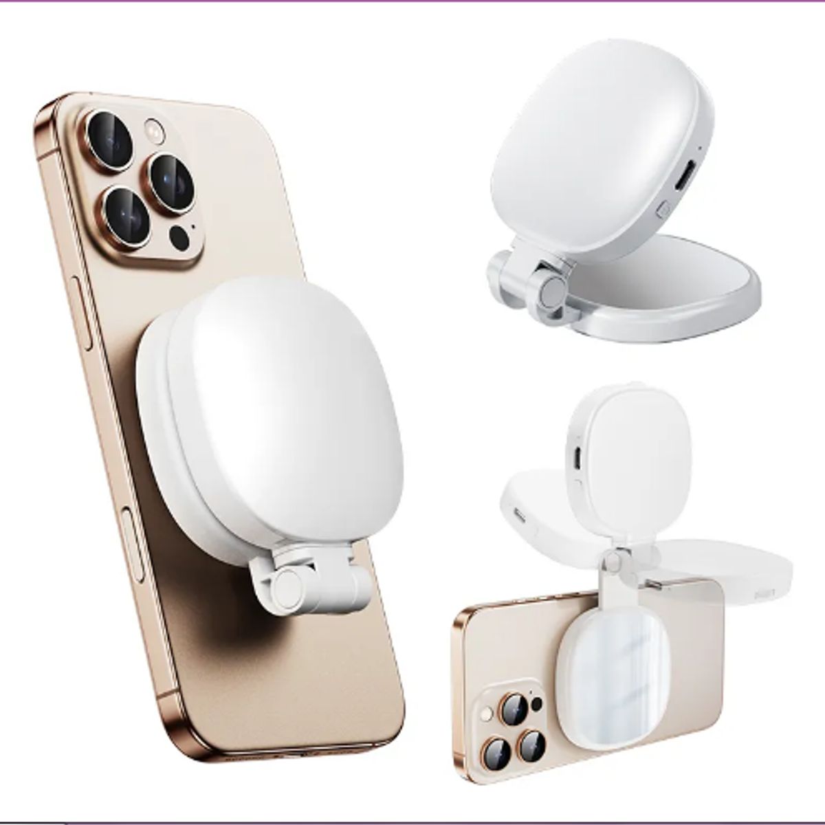 GENERICO - Luz De Relleno Para Selfie Magnético Plegable Portátil K04
